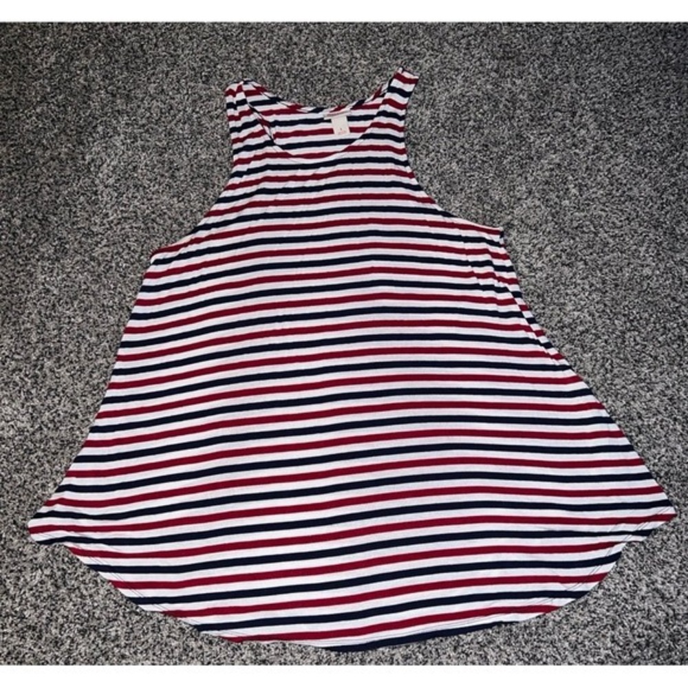 Mossimo women's red/white/blue‎ stripped Tanktop size large